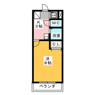 グランドステイ井口【3階】の間取り