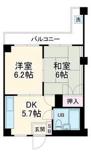 江田ハイム【3階】の間取り
