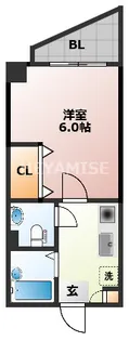 レジデンス六本木【1階】の間取り