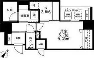 SUNRISE上池袋【8階】の間取り