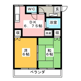 レジデンスジュンI【1階】の間取り