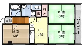 コーポ中野【3階】の間取り