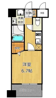 エンクレスト博多EAST PARK【4階】の間取り