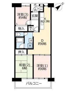 UR所沢パークタウン駅前プラザ【1階】の間取り