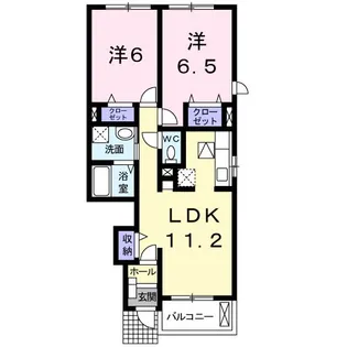 ベージョ フロール【1階】の間取り