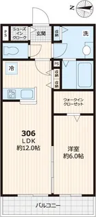 ビューノシャンテ上小岩【3階】の間取り
