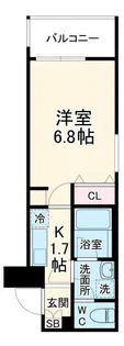 ウェルスクエア石橋阪大前【2階】の間取り