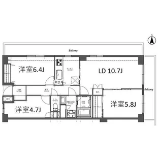 アプリーレ日吉本町【1階】の間取り