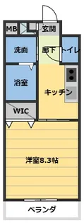 レジデンス利平治【5階】の間取り