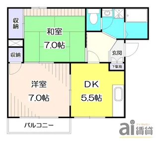 メゾンド・アレイ【2階】の間取り