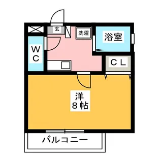 コーポサンキ【1階】の間取り