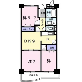 リバーシャトー【3階】の間取り