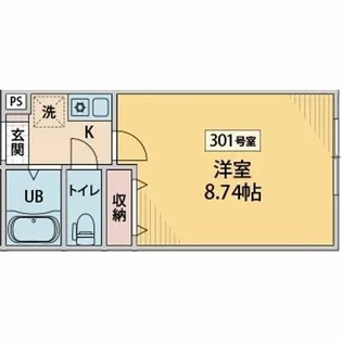 ディアコートプライム【3階】の間取り