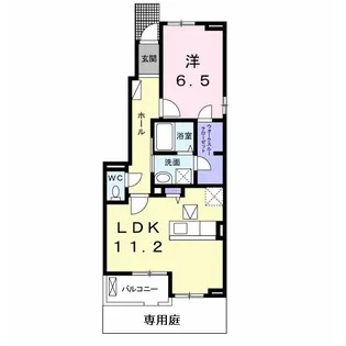 オアシス11D【1階】の間取り