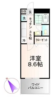 アヴリオ戸塚【2階】の間取り