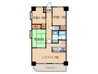 ファミ-ユ長栄【4階】の間取り