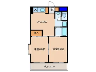 エクセレント北梅田【4階】の間取り