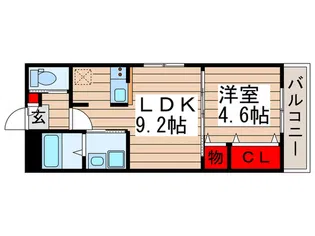ヴィラ-ジュ高柳【1階】の間取り