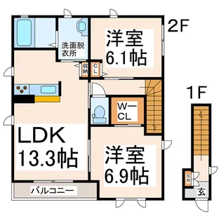 エステートKの間取り