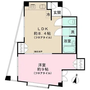 アヴァンス目黒【3階】の間取り