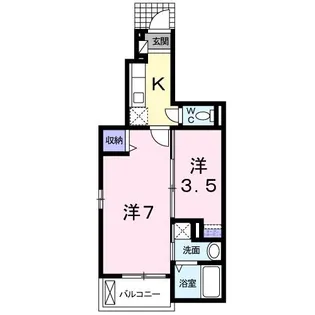 フラン コリーヌ【1階】の間取り