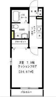 ヴェールメゾン駒沢【1階】の間取り