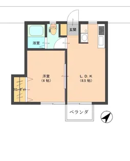 パーシモン【2階】の間取り