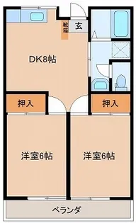 グランドールコモハラ【1階】の間取り