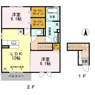 サニーウェル.木興 A棟【2階】の間取り