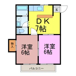 サンスクエア パート3【1階】の間取り