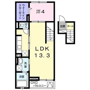 コスモテラス上大岡【4階】の間取り