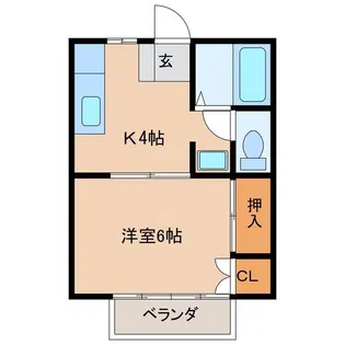 シャルム【1階】の間取り