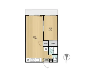 ラビットハウスアヤベ【2階】の間取り