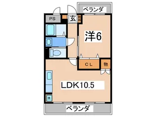 マンションアイランド【4階】の間取り