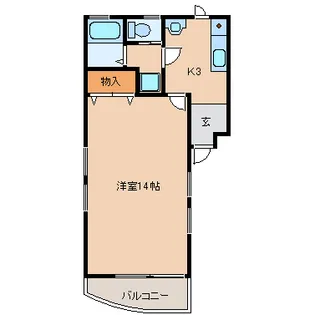 コーポ島【1階】の間取り