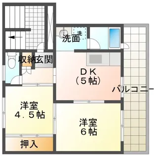 ビレッジハウス近見1【5階】の間取り