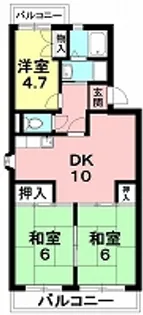 サンシャイン片井【2階】の間取り