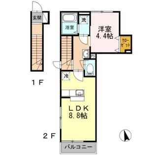 グリーンコート【2階】の間取り
