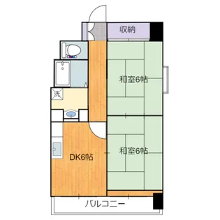 ベルソーレ木ノ下【9階】の間取り