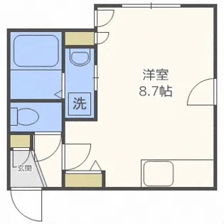 グランディール手稲【4階】の間取り