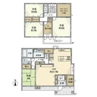 埼玉県深谷市東方【一戸建】の間取り