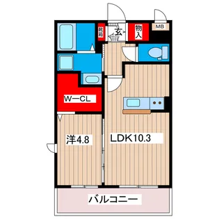 グランメゾン・旭【5階】の間取り