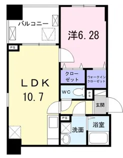 東京都中央区築地7【マンション】の間取り