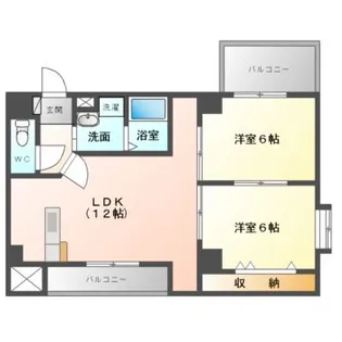 ラムール守口【3階】の間取り