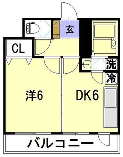クオーレ中川【3階】の間取り