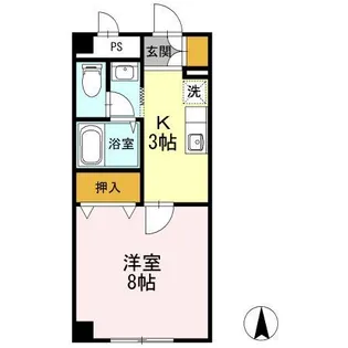 1Kの間取り画像