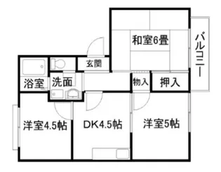 メイト北花田【2階】の間取り