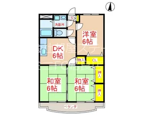 鹿児島県姶良市東餅田【マンション】の間取り