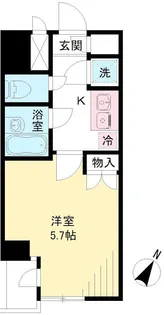 ダイヤメイト聖蹟【8階】の間取り