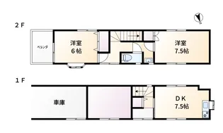 岡山県倉敷市連島町鶴新田【一戸建】の間取り